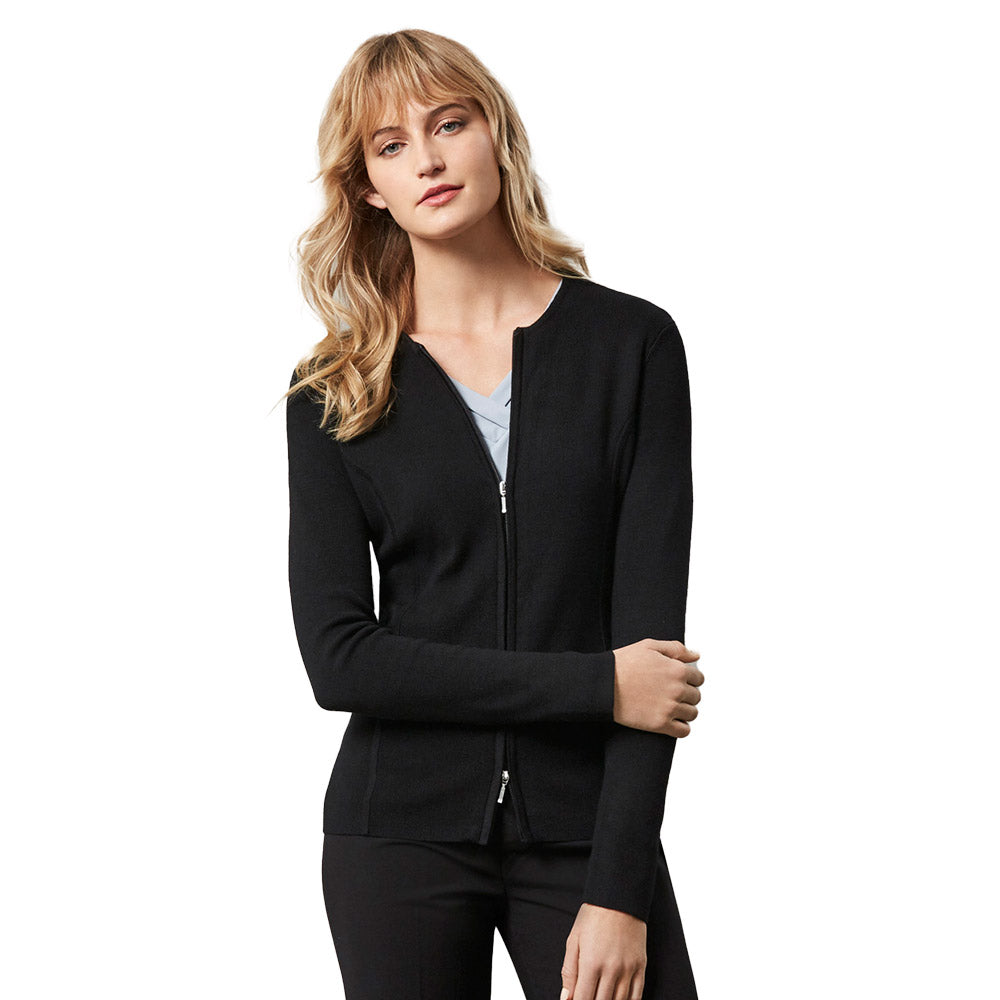 ELIZA CARDIGAN WITH A TWO WAY FRONT ZIP