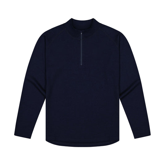 Alpine Womens 1/2 Zip Merino Jumper featuring a high-quality SBS zipper and raglan sleeves with stitching detail, designed for warmth and comfort with heavyweight, anti-pill merino fabric, ideal for active safety environments.