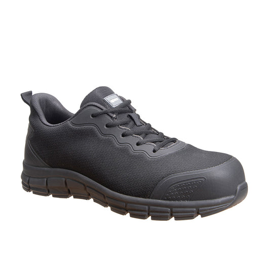 Apex Maui Safety Shoes feature a sleek design, emphasizing safety and sustainability with a composite safety toe and ocean-recycled plastic upper, ideal for active safety needs and workplace environments.