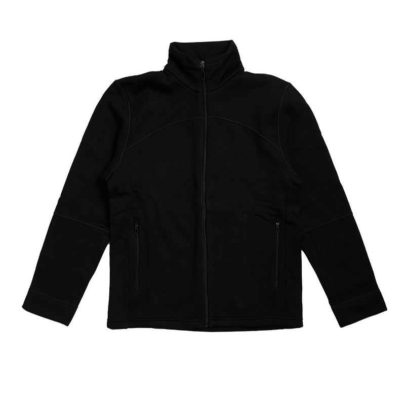 Load image into Gallery viewer, Mens Metro Merino Full Zip Jacket featuring a durable full front zipper, two front angled pockets, and a sleek design, ideal for workplace safety and comfort during cold weather conditions.