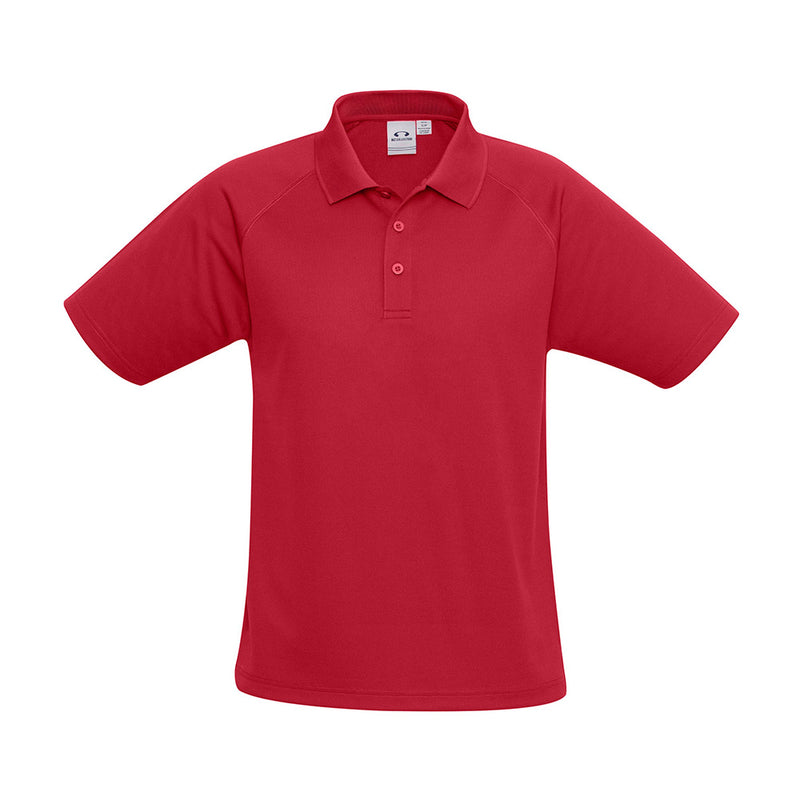 Load image into Gallery viewer, Biz Sprint Polo Short Sleeve featuring a breathable, durable BIZ COOL™ mesh fabric with a classic design, matching knitted collar, raglan sleeves, and a convenient loose pocket, ideal for active workplace environments.