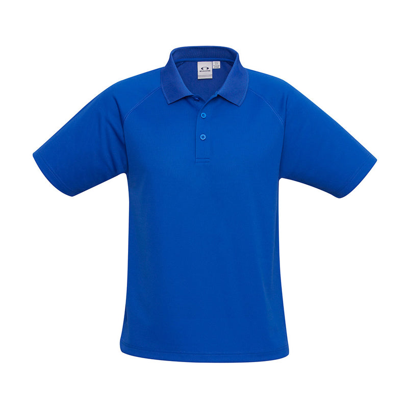 Load image into Gallery viewer, Biz Sprint Polo Short Sleeve featuring a breathable BIZ COOL™ mesh fabric, durable flat lock raglan sleeves, and a matching knitted collar, ideal for active and safety-oriented workplaces.