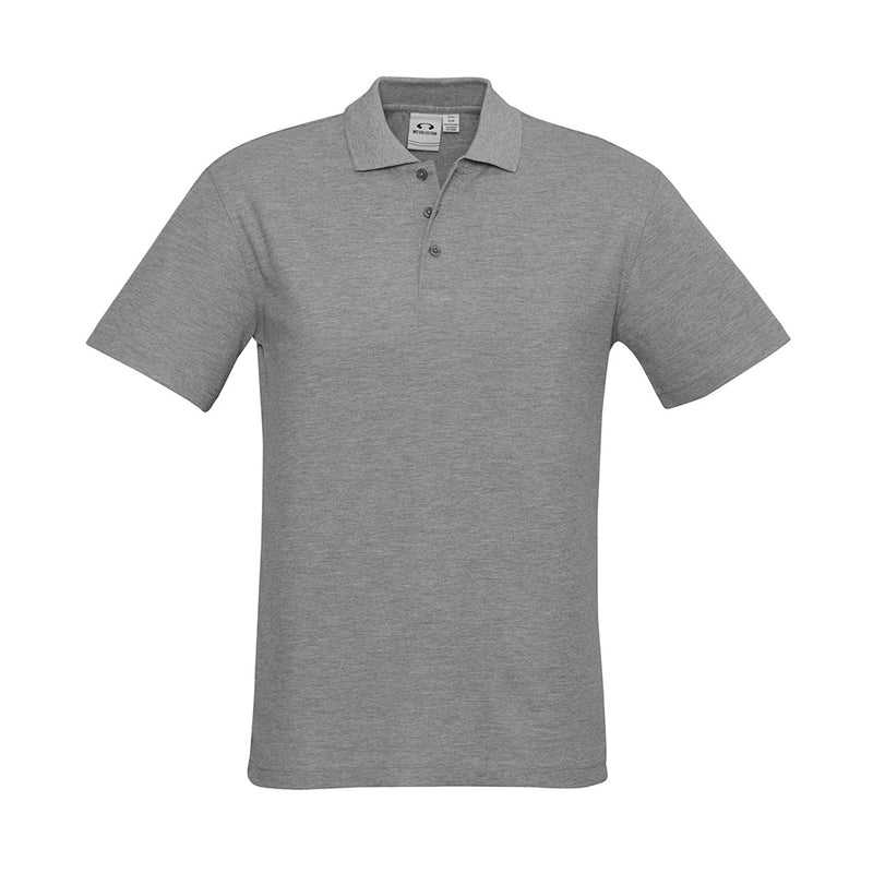 Load image into Gallery viewer, Biz Mens Crew Polo Shirt, designed with a knitted flat collar and durable top-stitched armholes. Features a versatile, neat look perfect for workwear. Made from a polyester-cotton blend for comfort and function.