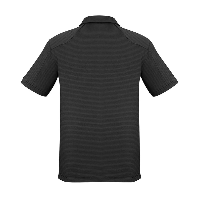 Load image into Gallery viewer, Biz Men's Profile Polo Shirt featuring a luxury texture with shoulder and side panel stitching, short sleeves, and a self-fabric collar, ideal for active safety environments with breathable comfort.