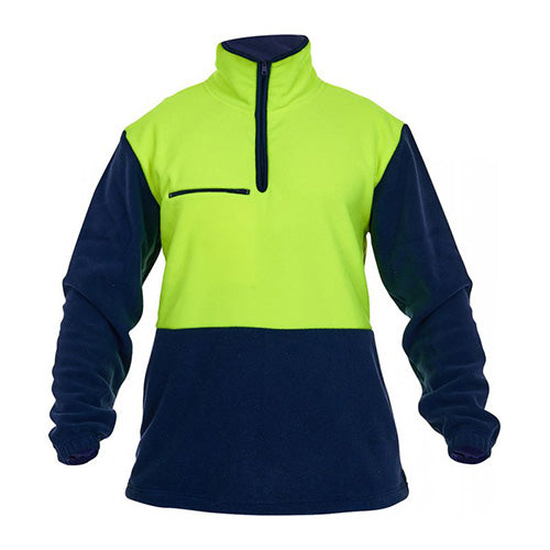 Load image into Gallery viewer, Hi Vis 380gsm Polar Fleece Sweater featuring a durable polyester fabric, generous length, and multiple pockets, ideal for safety and workwear needs, reflecting Active Safety's commitment to quality and protection.