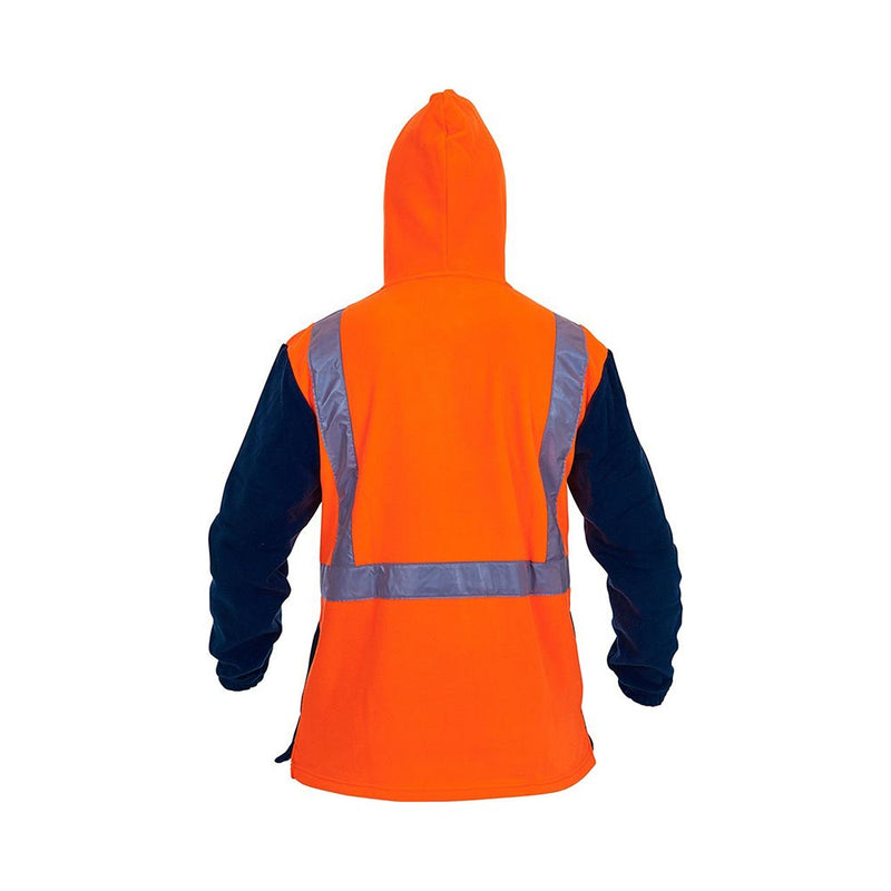 Load image into Gallery viewer, Caution Hi Vis Taped Polar Fleece Hoodie 380gsm
