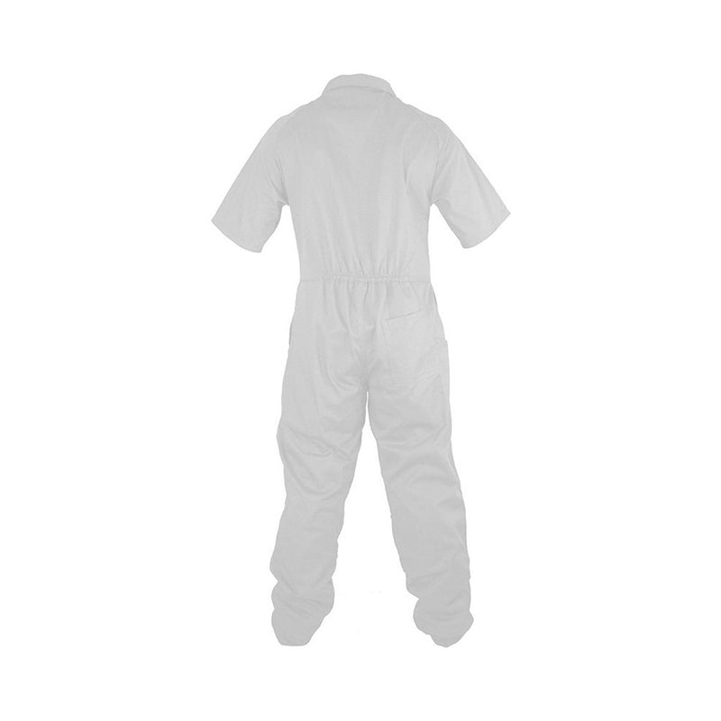 Load image into Gallery viewer, Caution Short Sleeve Polycotton Zip Overall