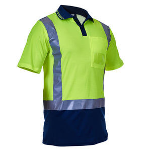 Caution Hi Vis Taped Cotton-Backed Polo image