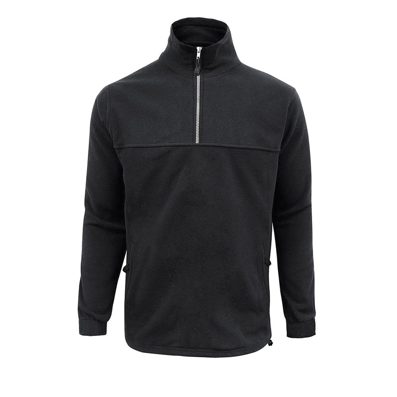 Load image into Gallery viewer, The Biz Heavy Weight 360gsm 1/2 Zip Fleece, a durable winter fleece pullover, features a metal look zipper, welt pockets, and adjustable hem, ideal for layering in cold conditions.
