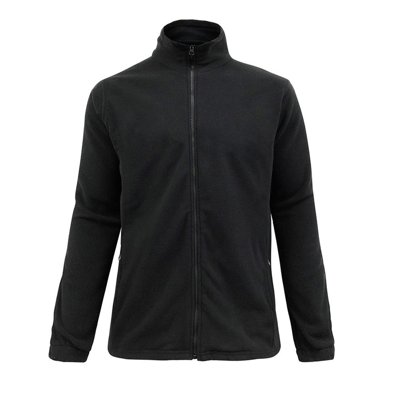 Load image into Gallery viewer, Biz Ladies Plain Micro Fleece Jacket, crafted from 100% polyester, features a full-length front zipper, side panel details, and concealed front pockets with invisible zippers, ideal for layering in workplace environments.