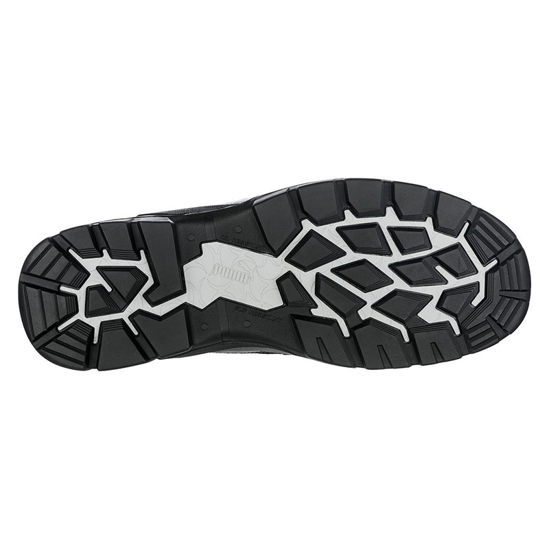 Load image into Gallery viewer, Puma Conquest Zip, Waterproof Safety Boots, Black, feature a high-cut design with premium water-repellent nubuck leather, YKK spiral zip, and lightweight fibreglass toe cap. Ideal for safety-conscious workplaces.