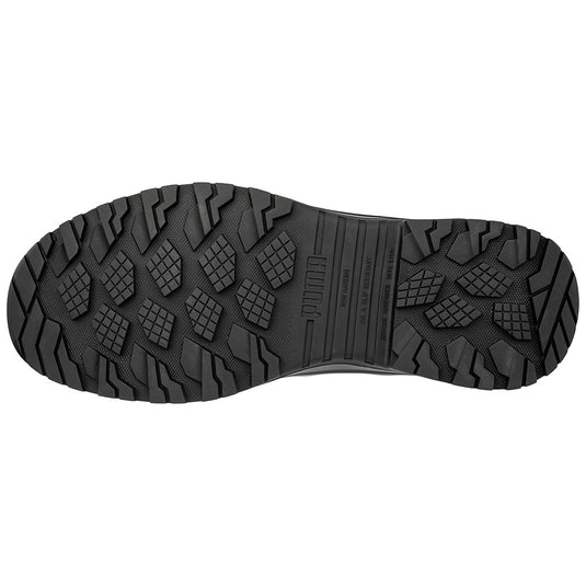 Puma Iron HD 8 Inch Zip Side Safety Boot, Stone, featuring a fibreglass toe cap, premium oiled leather, and slip-resistant outsole, designed for durability and comfort on demanding job sites.