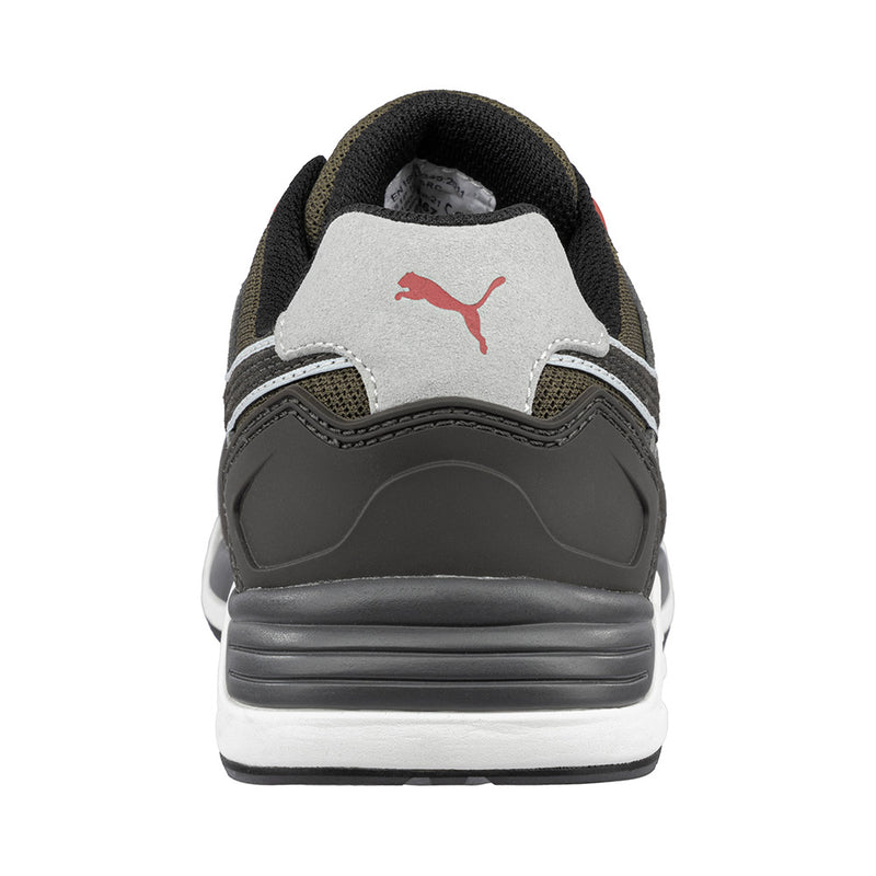 Load image into Gallery viewer, Puma Frontside Safety Shoe, Ivy with a fibreglass toe cap, TPU ankle support, and Urban Effect Triple Density sole, designed for superior cushioning and energy return, ideal for workplace safety.