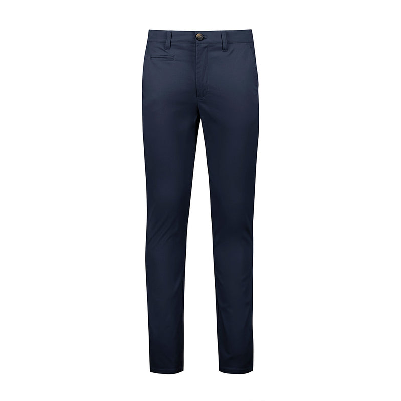 Load image into Gallery viewer, Biz Mens Traveller Modern Stretch Chino Pant with a regular leg opening, featuring two back patch pockets, slant front side pockets, 6 belt loops, and a metal fly zip.