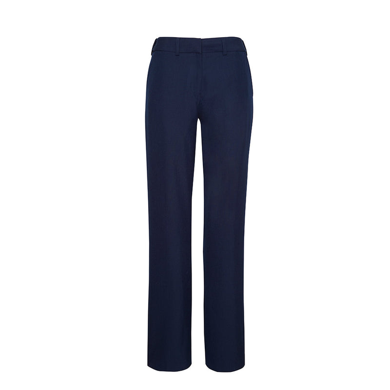 Load image into Gallery viewer, Biz Womens Siena Adjustable Waist Pant with hidden elastic waist, deep pockets, and a streamlined straight leg, ideal for corporate and functional wear in a soft, durable, lightweight fabric.