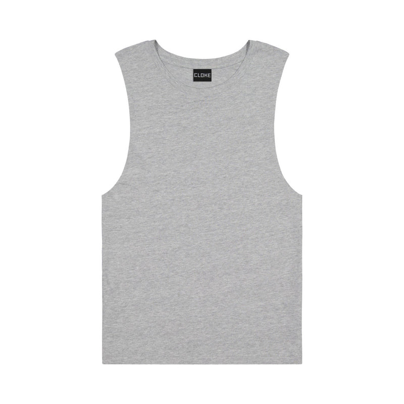 Load image into Gallery viewer, Big Air Tank Singlet featuring large armholes with raw edges and chunky neck binding, designed for comfort and movement during workouts or leisure, made from superfine, pre-shrunk cotton.