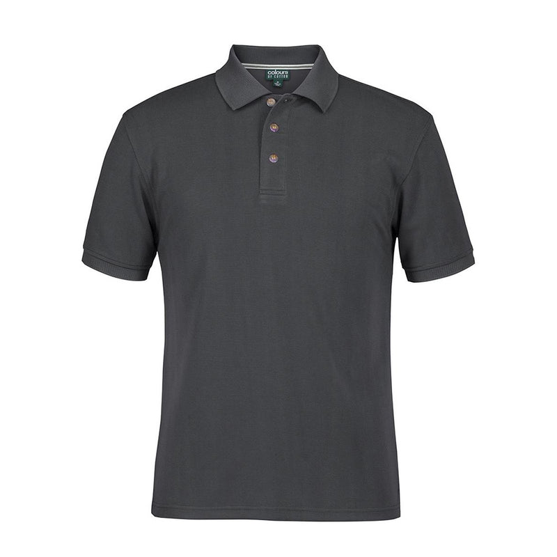 Load image into Gallery viewer, JB's Ottoman Short Sleeve Polo features a classic fit with flat knit sleeve cuffs and collar, designed for workplace comfort with side splits. Made from 50% Modal and 50% Polyester Ottoman knit fabric.