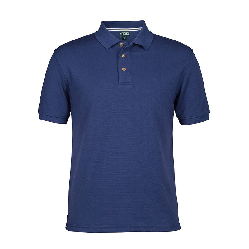 Load image into Gallery viewer, JB's Ottoman Short Sleeve Polo features a classic fit with flat knit cuffs and collar, side splits, and is crafted from a 50% Modal, 50% Polyester Ottoman knit, ideal for workplace uniforms.