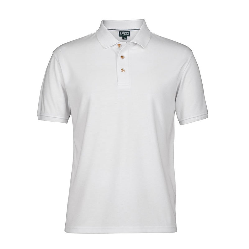 Load image into Gallery viewer, JB's Ottoman Short Sleeve Polo features a classic fit with flat knit sleeve cuffs and collar, crafted from 50% Modal and 50% Polyester, ideal for workplace comfort and style.