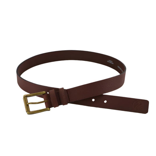 Swanndri Men's Leather Twin Keeper Belt 30mm Wide, crafted from premium full grain leather in New Zealand, features a forged bronze buckle, double keeper loops, and embossed Swanndri logo for durability and style.