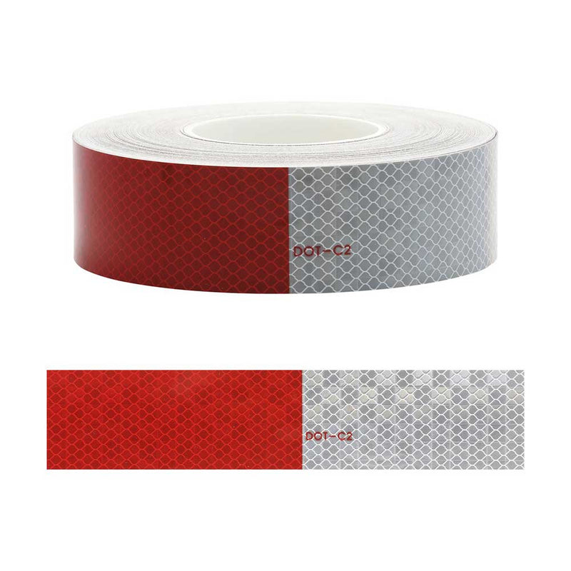 Load image into Gallery viewer, Esko Reflective Conspicuity Tape, Red/White: 50mm x 45.7m