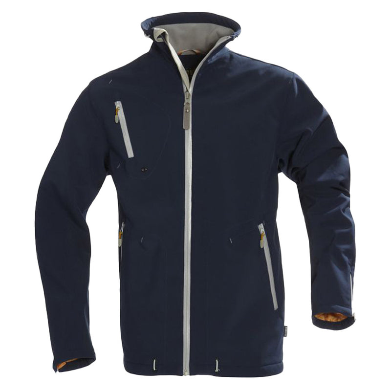 Load image into Gallery viewer, Snyder Mens Jacket, a fully lined, water-repellent softshell with a breathable membrane, features zipped inner pockets and elastic drawstrings, ideal for safety-conscious professionals seeking durable workwear.
