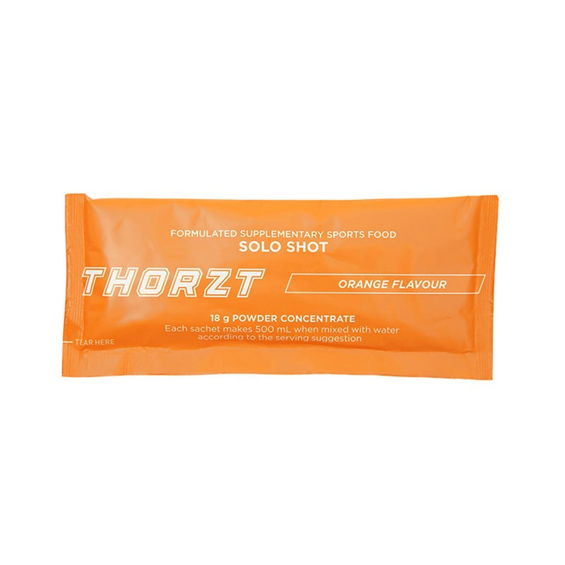 Load image into Gallery viewer, Thorzt Low Sugar Solo Shots Mixed Fruits: Pack/6 features six sachets offering triple electrolytes, low sugar, and natural flavors—ideal for intense physical activities, both indoors and outdoors.