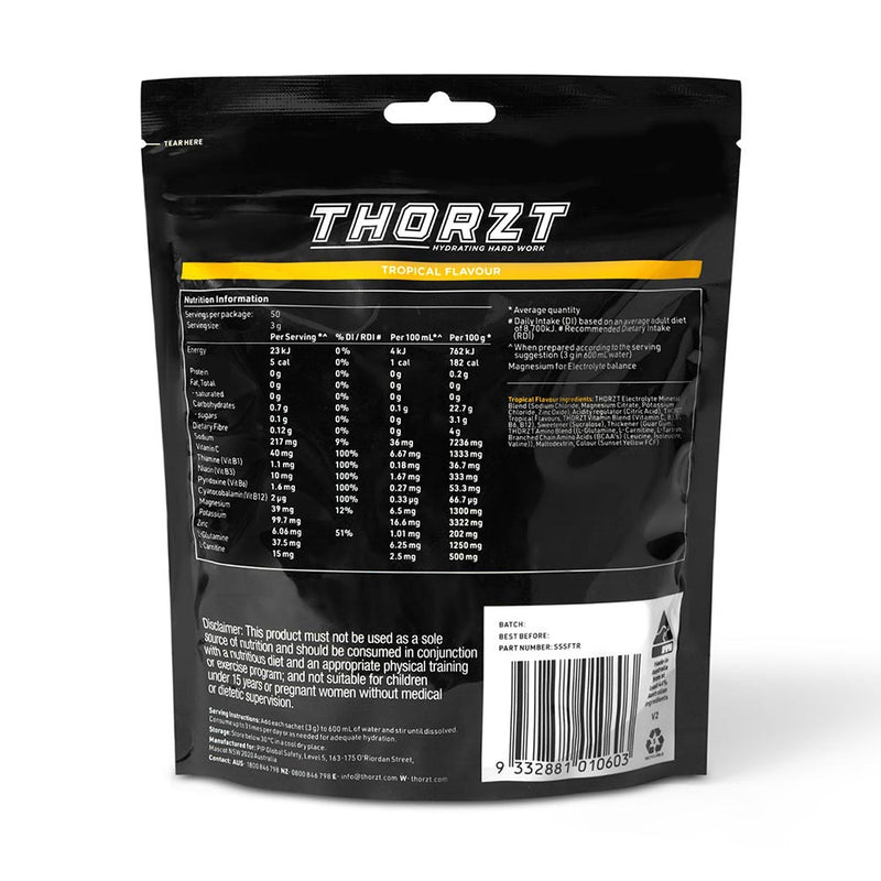 Load image into Gallery viewer, Thorzt Solo Shot Sachet, Tropical: Pack/50