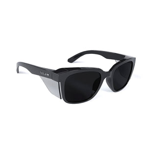 Bolle STKS 410 Safety Glasses: Black/Smoke Lens image