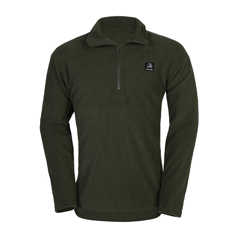 Load image into Gallery viewer, Swanndri Ultimate 5 Piece Fleece Pack, Black/Olive, includes a singlet, tee, 1/2 zip pullover, pants, and beanie, designed for warmth and comfort, perfect for winter workwear essentials.