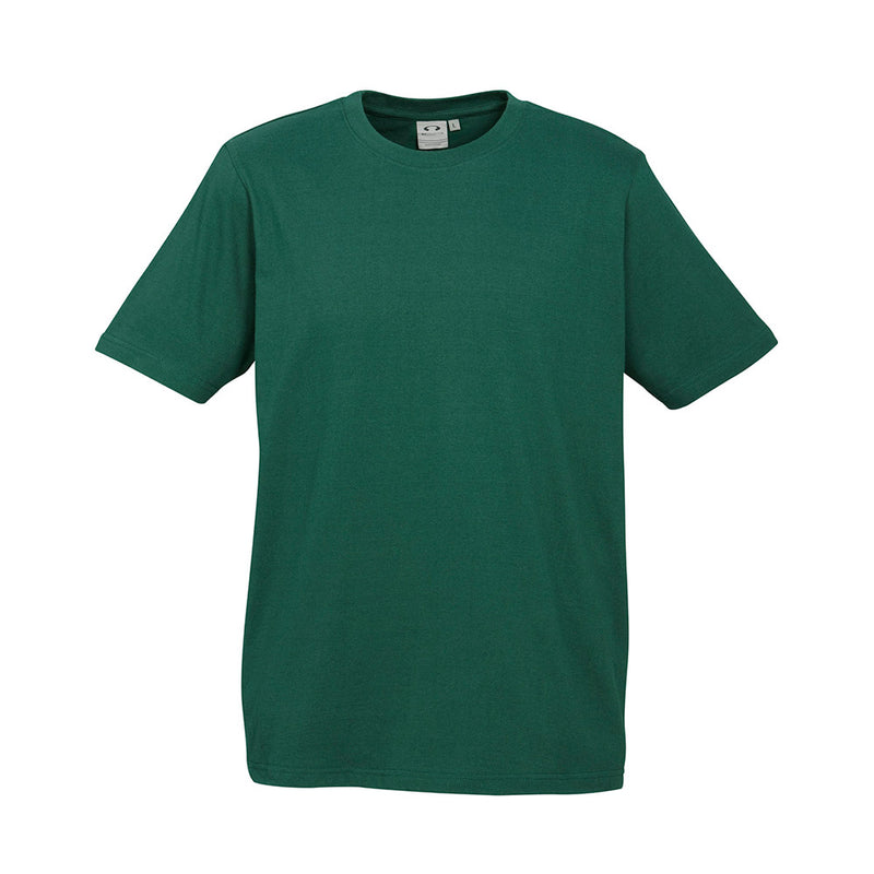 Load image into Gallery viewer, Biz Ice Premium Cotton Tee showcasing quality neck ribbing and durable twin-needle stitching, ideal for workplace safety and uniform needs, aligning with Active Safety's commitment to reliable and comfortable workwear.