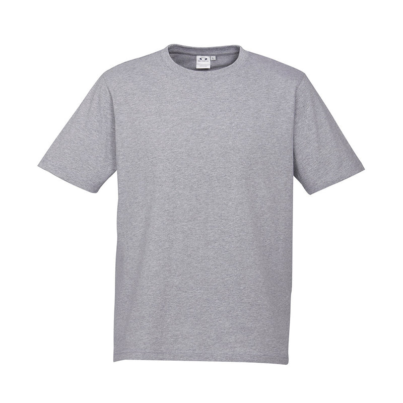 Load image into Gallery viewer, Biz Ice Premium Cotton Tee featuring durable neck ribbing for stretch recovery, twin needle sleeve and body hem, and a tear-away label, ideal for safety and workwear needs.