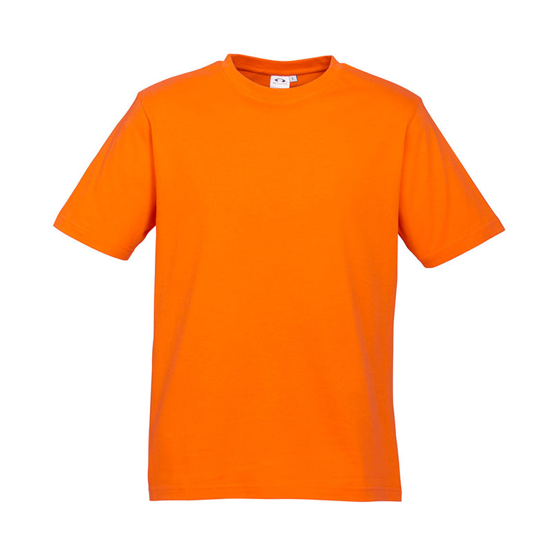 Load image into Gallery viewer, The Biz Ice Premium Cotton Tee showcases quality neck ribbing for durability and stretch recovery, ideal for workplace safety uniforms, reflecting Active Safety's commitment to high-quality workwear solutions.