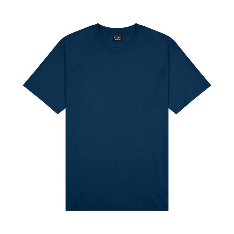 Load image into Gallery viewer, Cloke Outline Tee featuring a classic design with a tear-away neck label, reinforced shoulders, and twin-needle stitching, ideal for durable workwear in active safety environments.