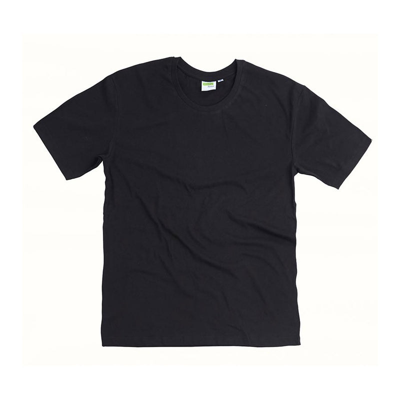 Load image into Gallery viewer, Adults Unisex Cotton Tee featuring a durable 180gsm 100% combed cotton fabric, twin-needled shoulders for strength, and an elastane-stabilized neckline, ideal for casual or workwear.
