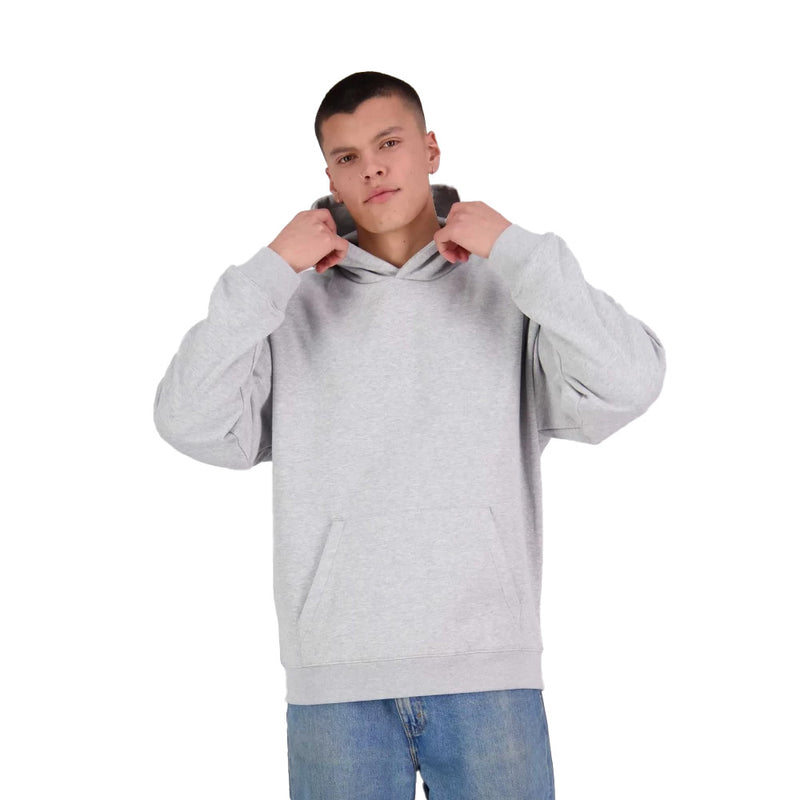 Load image into Gallery viewer, Unplugged Pullover Hoodie 300gsm showcasing a minimalist design with streamlined seams and a box fit, enhances artwork visibility. Crafted from a durable cotton-poly blend, ensures warmth and longevity, ideal for workplace settings.