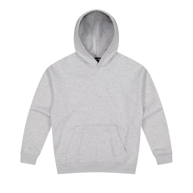 Load image into Gallery viewer, Unplugged Pullover Hoodie 300gsm features a minimalist design with streamlined seam stitching, a box fit, and a lined hood, ideal for showcasing artwork. Made for durability with reinforced pockets and shoulder seams.