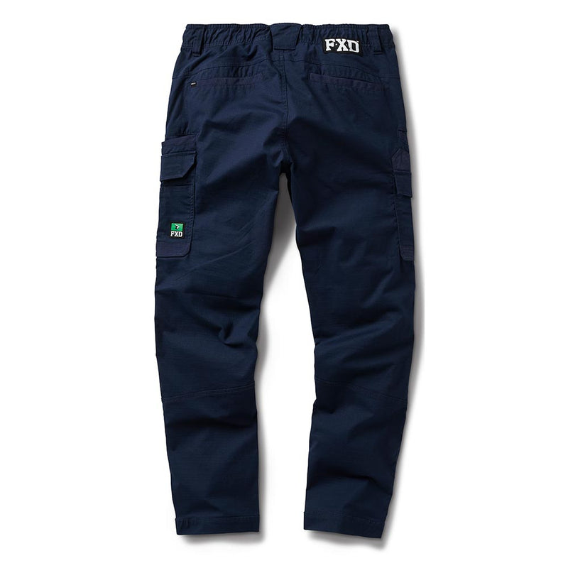Load image into Gallery viewer, FXD WP-12 Elastic Waist Stretch Ripstop Work Pant, featuring an elasticized waistband, dual back and thigh cargo pockets, and durable ripstop fabric, designed for enhanced movement and comfort in work environments.