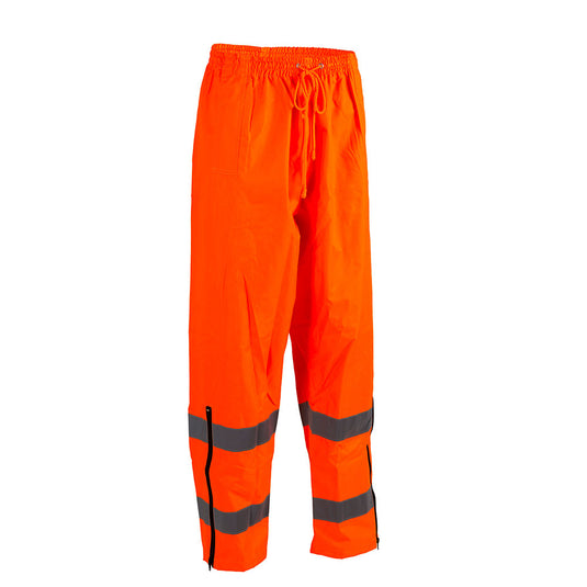 Active StormPlus Rain Trouser Day/Night, featuring double-banded reflective strips, designed for maximum visibility and waterproof protection in wet conditions, ideal for safety-conscious outdoor activities.