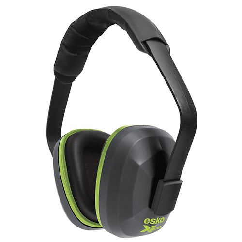 Esko X300 Headband Earmuff Class 5, featuring solid, lightweight ear cup construction and high-quality ear cushions for effective hearing protection, designed to reduce noise levels up to 110 dB(A).
