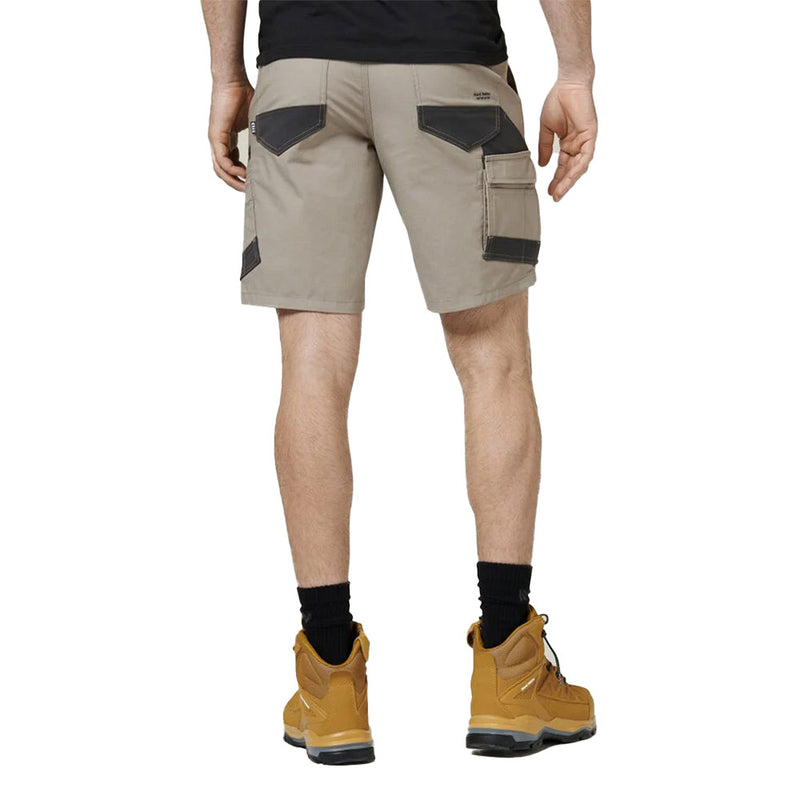 Load image into Gallery viewer, Hard Yakka Raptor Active Mid Short, designed for durability and comfort, features reinforced stress zones, utility pockets, and reflective logos, crafted from 38% REPREVE® recycled materials for eco-friendly performance.