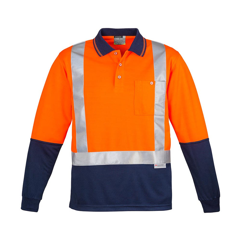 Load image into Gallery viewer, Syzmik Hi Vis Spliced Taped Long Sleeve Polo Shirt