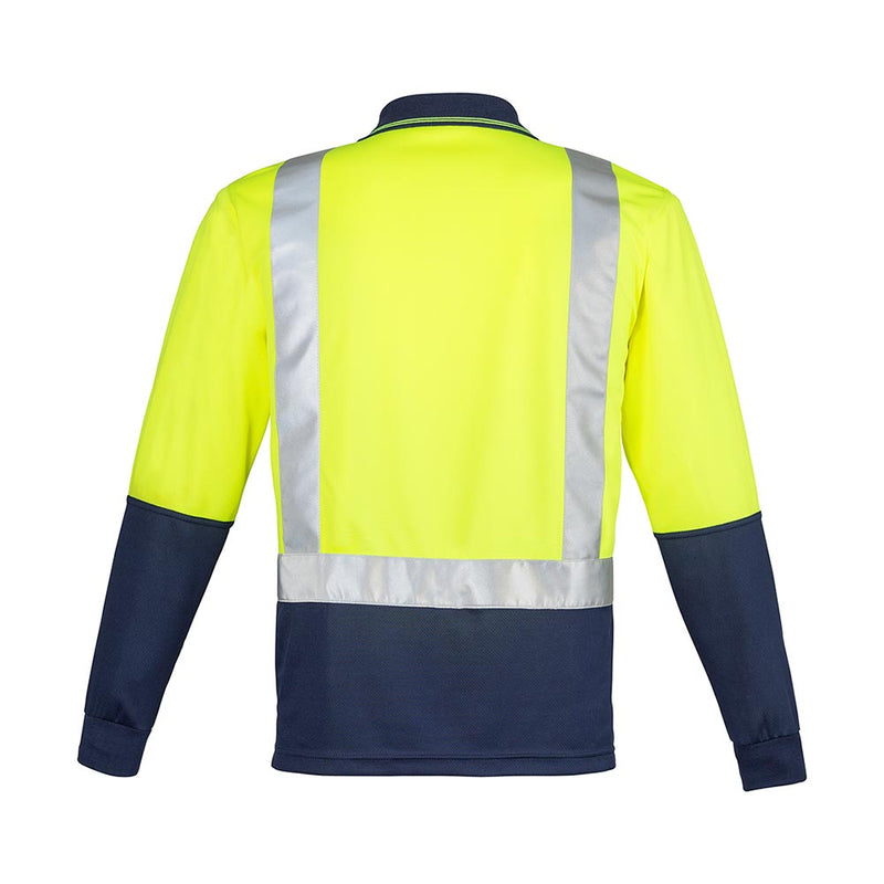 Load image into Gallery viewer, Syzmik Hi Vis Spliced Taped Long Sleeve Polo Shirt