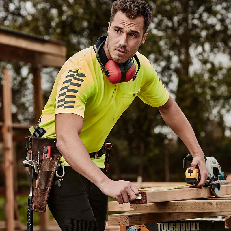 Load image into Gallery viewer, Syzmik Hi Vis Komodo Short Sleeve Polo