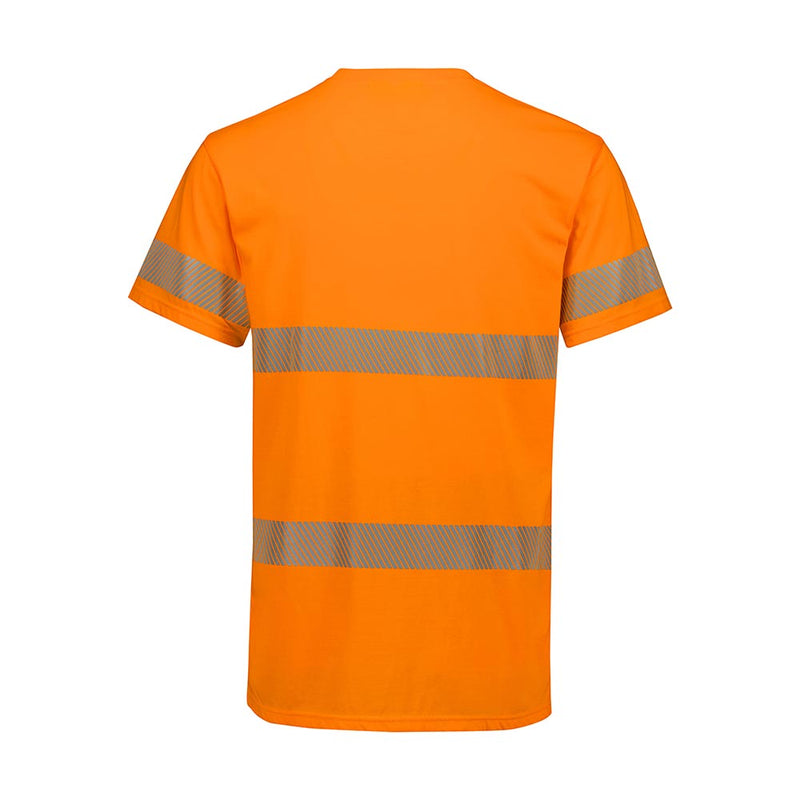 Load image into Gallery viewer, Syzmik Hi Vis Segmented Tape Cotton T-Shirt