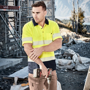 Syzmik Hi Vis Segmented Taped Polo Shirt image