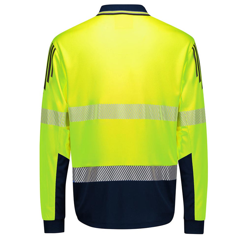 Load image into Gallery viewer, Syzmik Hi Vis Flux Segmented Tape Long Sleeve Polo