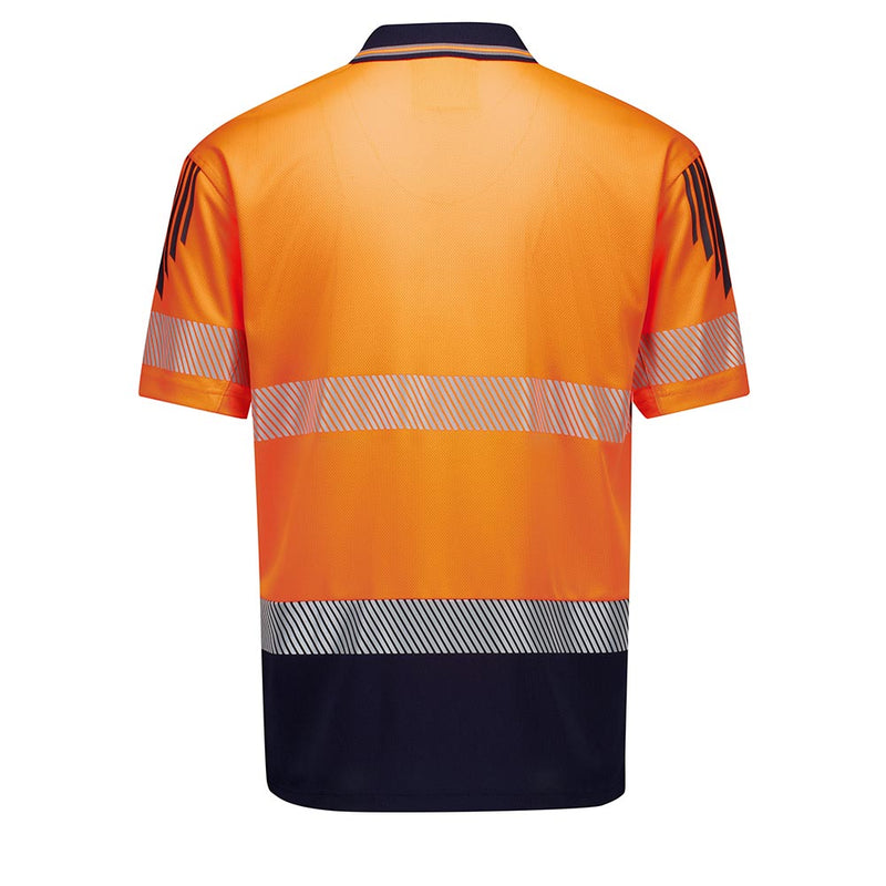 Load image into Gallery viewer, Syzmik Hi Vis Flux Segmented Tape Short Sleeve Polo