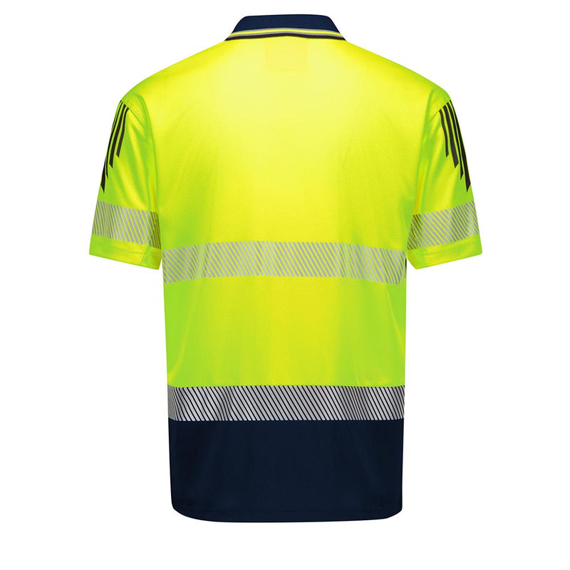 Load image into Gallery viewer, Syzmik Hi Vis Flux Segmented Tape Short Sleeve Polo