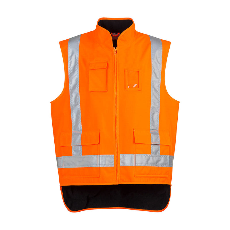 Load image into Gallery viewer, Syzmik TTMC-W23 Orange Fleece Lined Vest